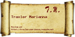 Traxler Marianna névjegykártya